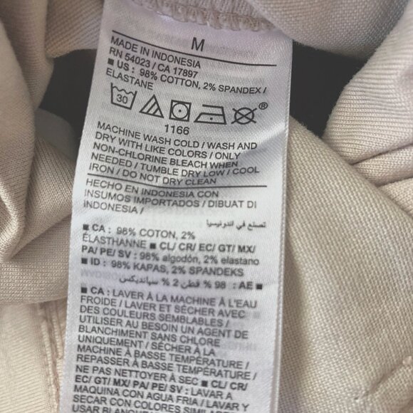Old Navy Cream Cotton Full Panel Maternity Pants - Picture 5 of 7